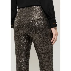 Ausgestellte Hose mit Pailletten