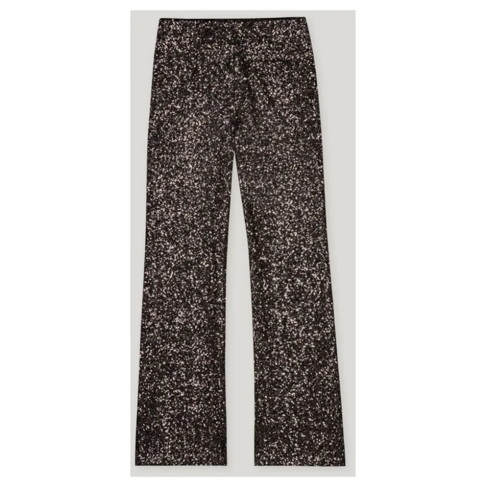 Ausgestellte Hose mit Pailletten