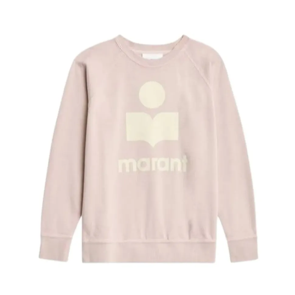 Baumwoll-Logo-Sweatshirt Rundhalsausschnitt Raglan