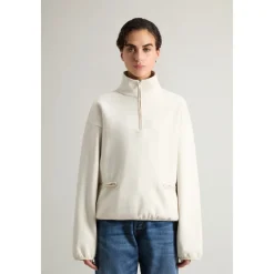 Baumwollmischung High Neck Pullover