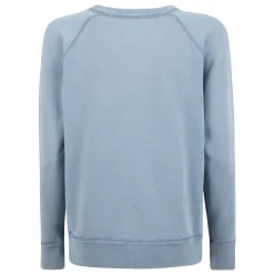 Baumwollpullover mit langen Ärmeln und Logo