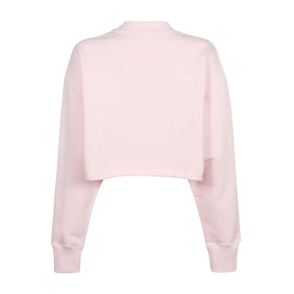 Baumwoll-Sweatshirt mit Frontdruck