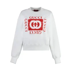 Baumwoll-Sweatshirt mit Rundhalsausschnitt