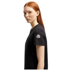 Baumwoll-T-Shirt mit gesticktem Logo