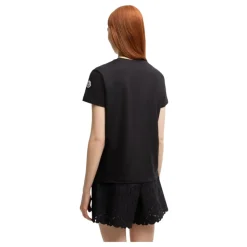 Baumwoll-T-Shirt mit gesticktem Logo