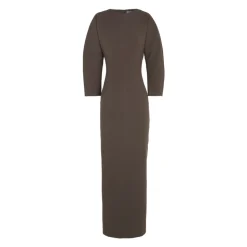 Bawa, figurbetontes braunes Kleid