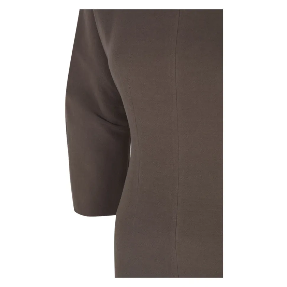 Bawa, figurbetontes braunes Kleid