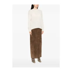 Beige Cashmere Wool Sweater