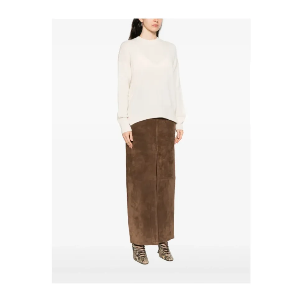 Beige Cashmere Wool Sweater