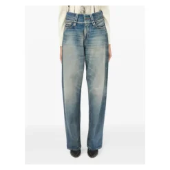 Blaue Baumwolljeans Hergestellt in Italien