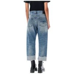 Blaue Crossover-Taillenjeans AW25
