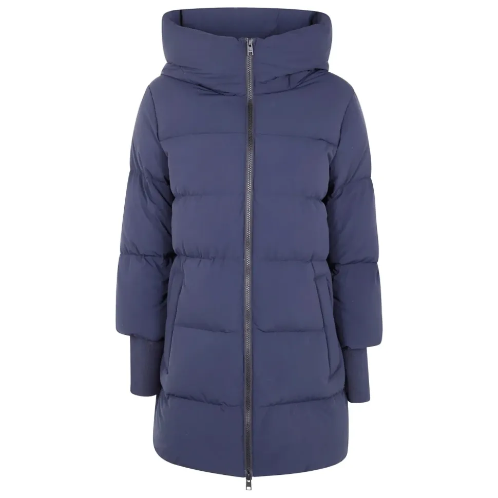 Blaue Daunenjacke Wasserabweisend Winddicht