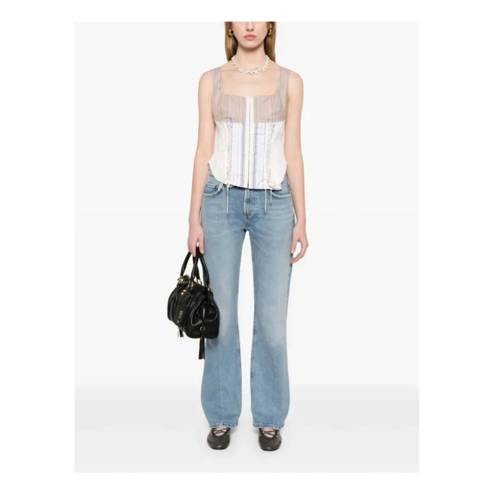Blaue Denim Jeans für Frauen