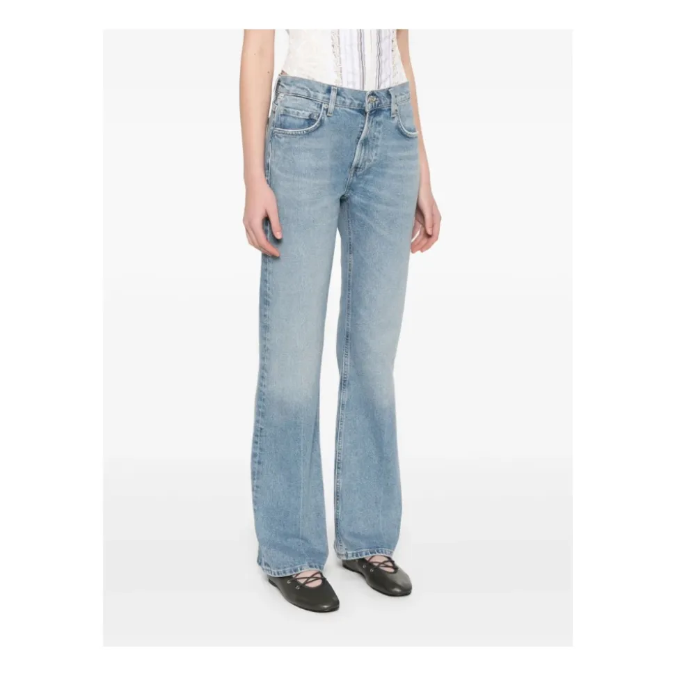 Blaue Denim Jeans für Frauen