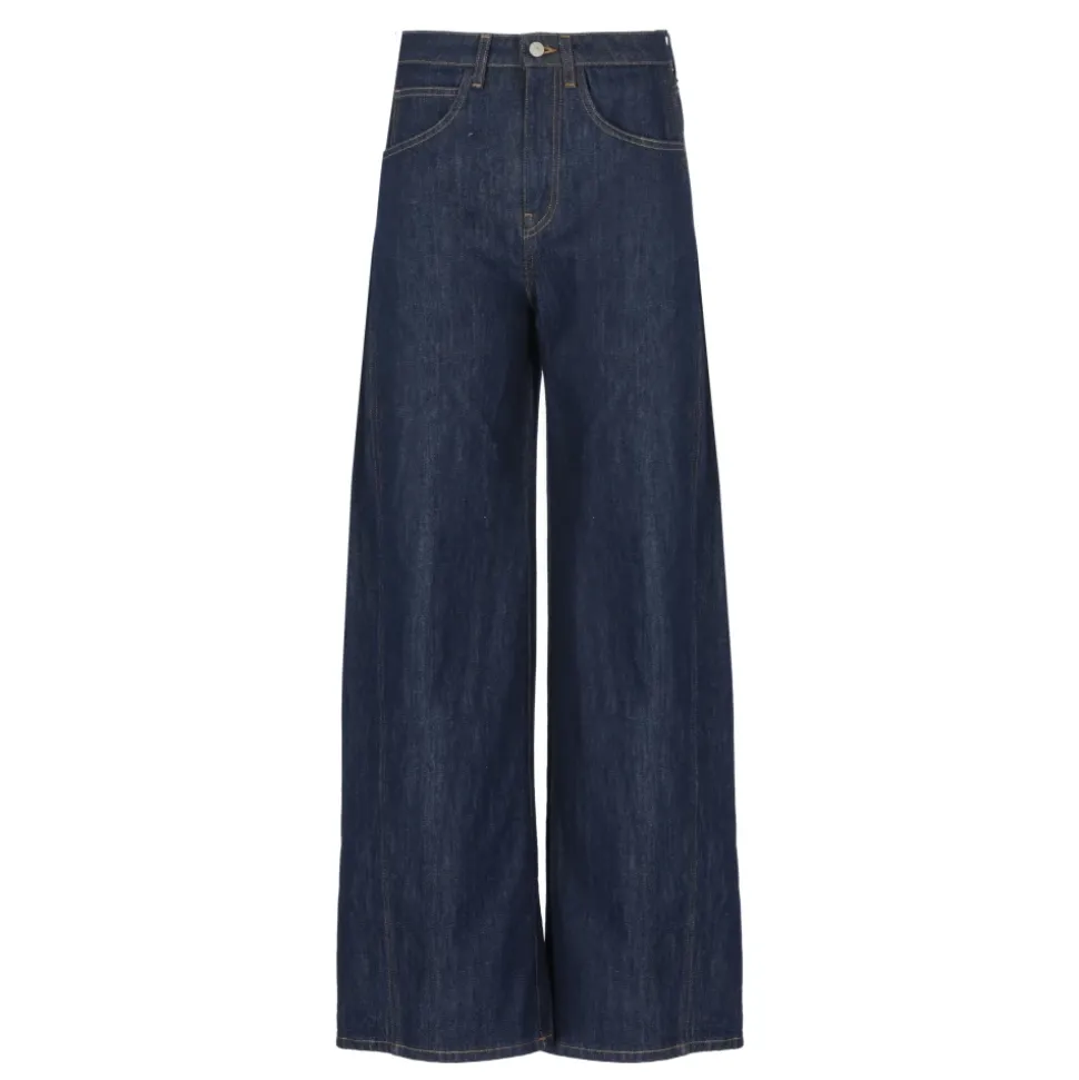 Blaue Denim Palazzo Jeans für Frauen