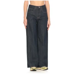 Blaue Denim Palazzo Jeans für Frauen