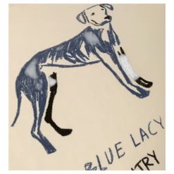 Blaue Lacey Baumwollpullover