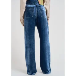 Blaue Palazzo Hose Kankam Stil