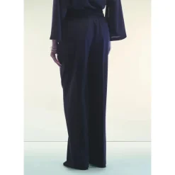 Blaue Wollweite Hosen