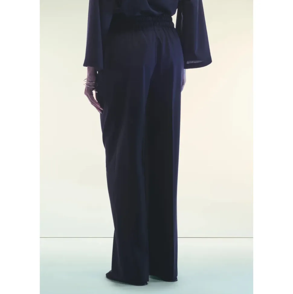 Blaue Wollweite Hosen