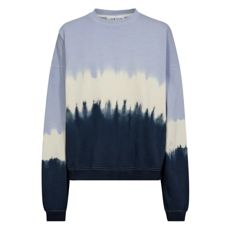 Blaues Dip Dye Sweatshirt