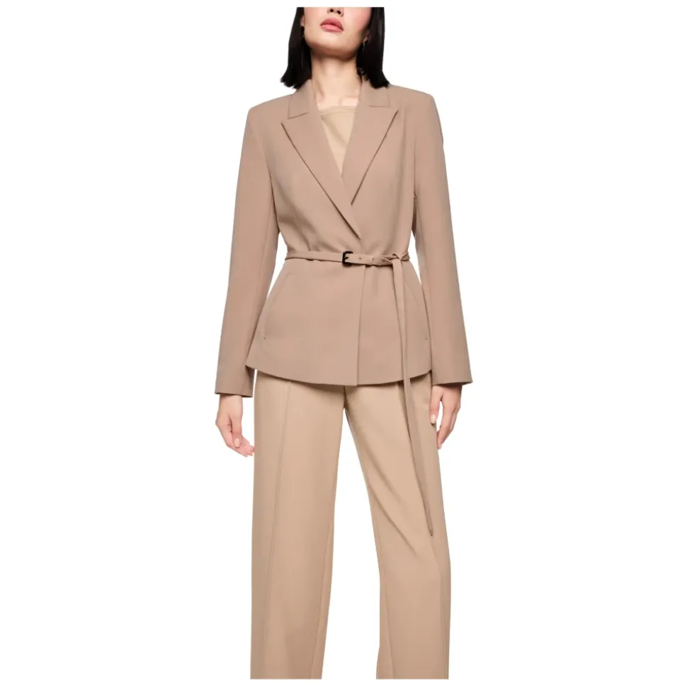 Blazer mit Bindegürtel
