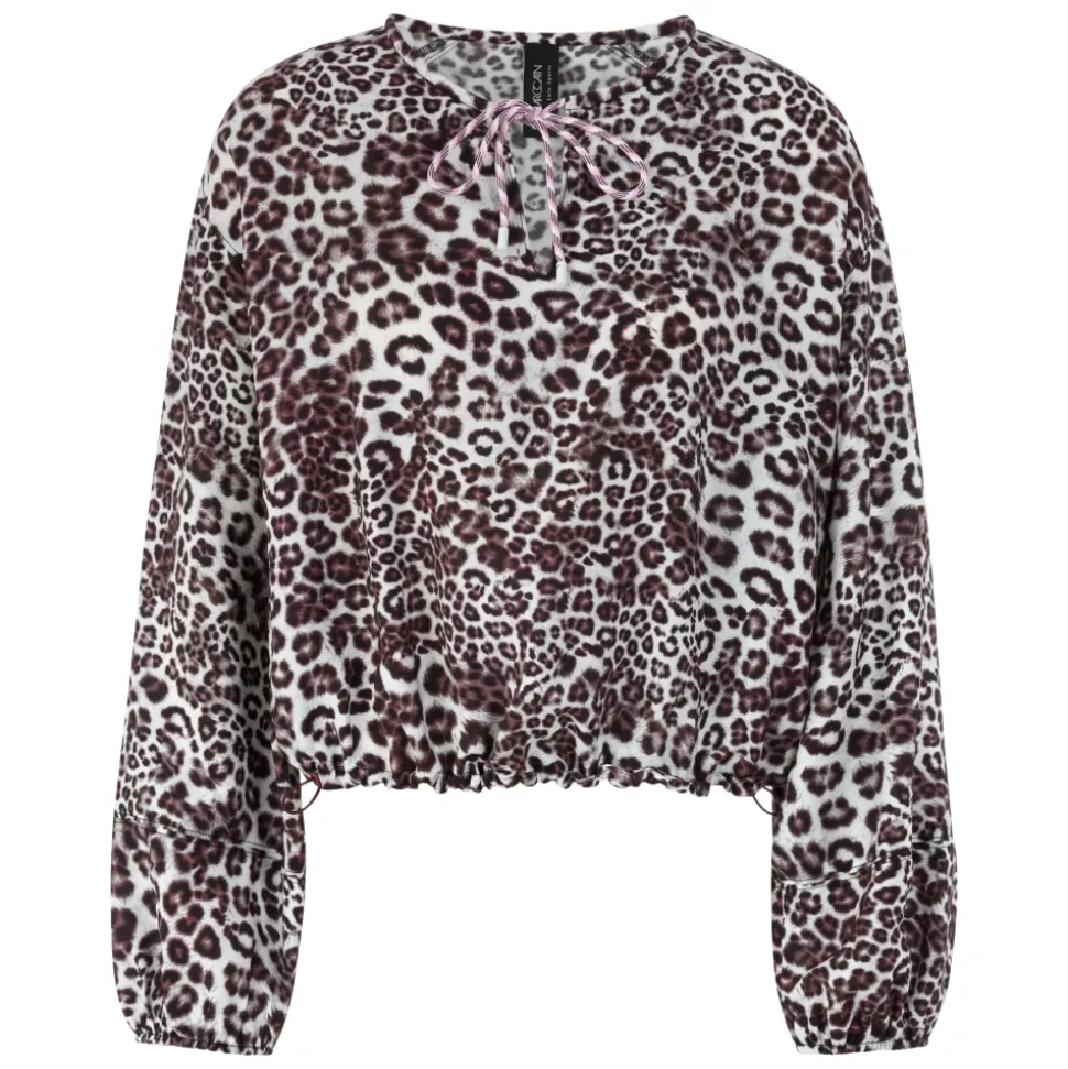 Bluse mit Leo Print