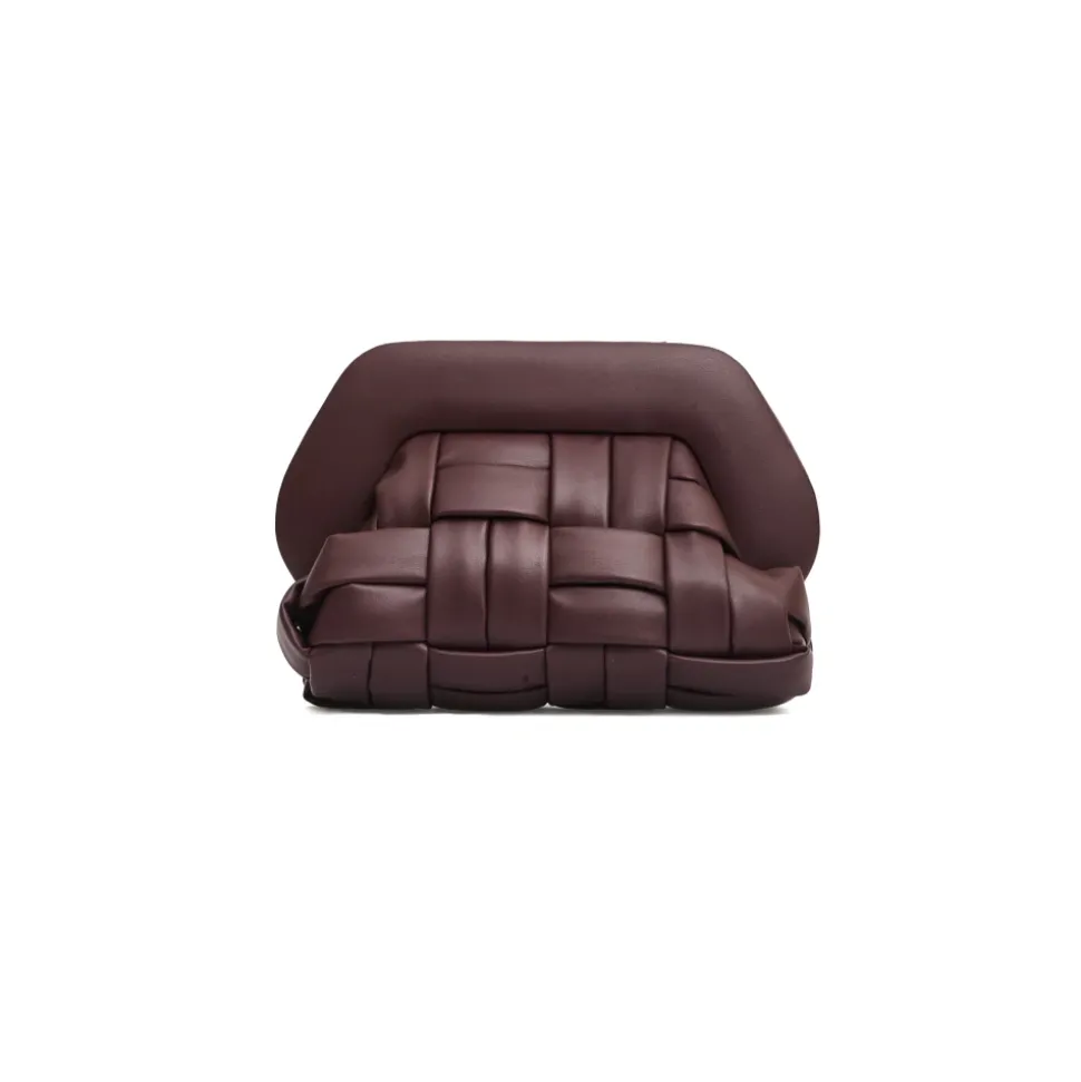 Bordeaux Vegane Leder Clutch