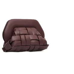 Bordeaux Vegane Leder Clutch