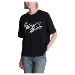 Boxy T-Shirt mit Paris Brush Print
