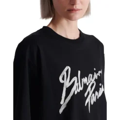 Boxy T-Shirt mit Paris Brush Print