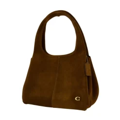 Braune Leder-Schultertasche