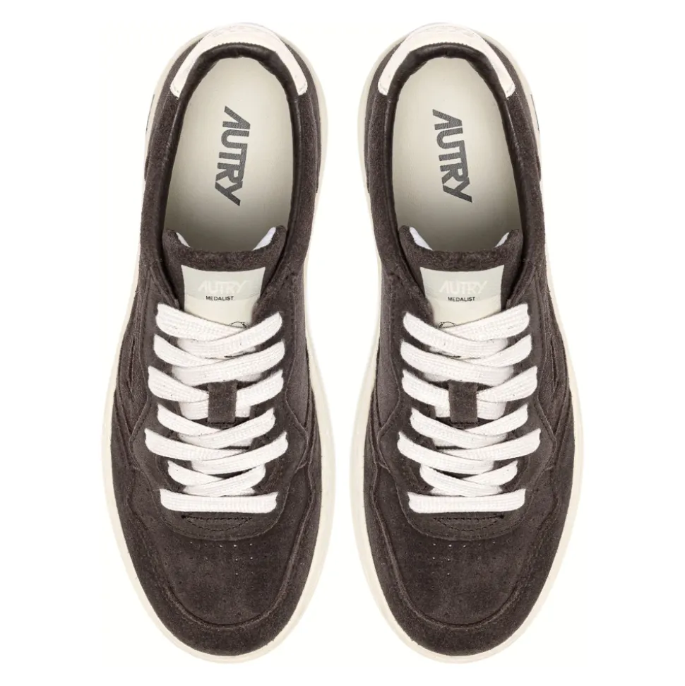 Braune Nabuck Medalist Sneaker für Frauen
