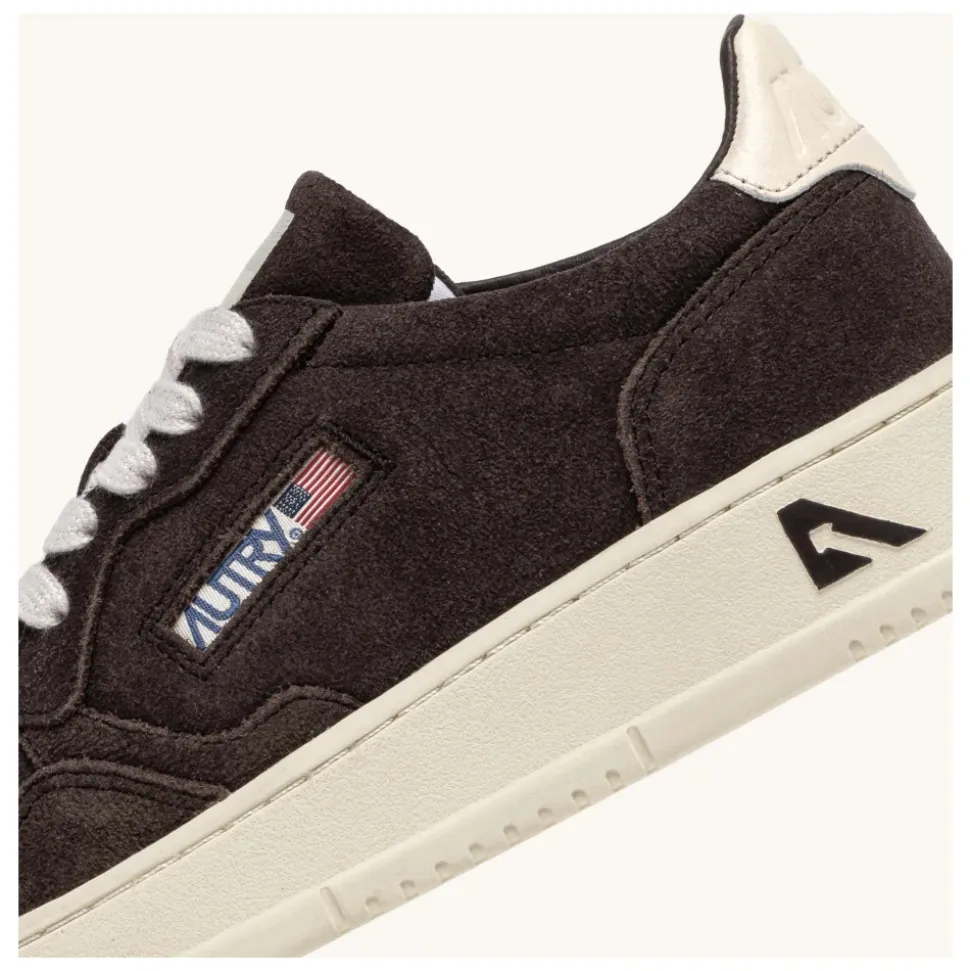 Braune Nabuck Medalist Sneaker für Frauen