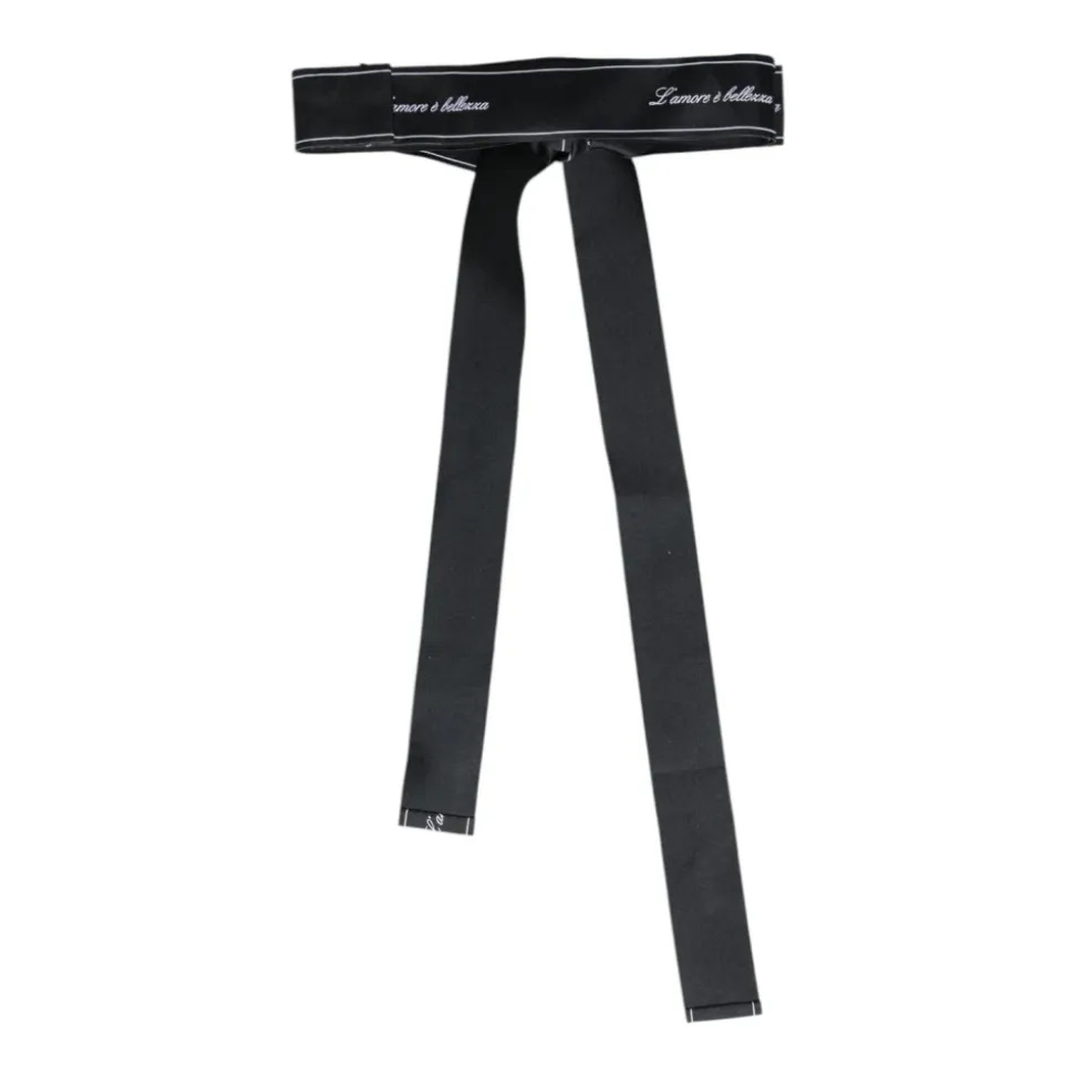 Breiter Gürtel mit Logo-Schleife und Taillenband