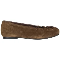Bumi Suede Ballerina Allacciata