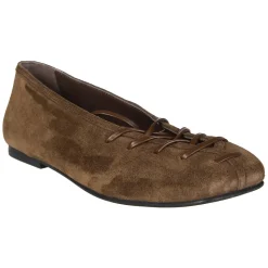 Bumi Suede Ballerina Allacciata