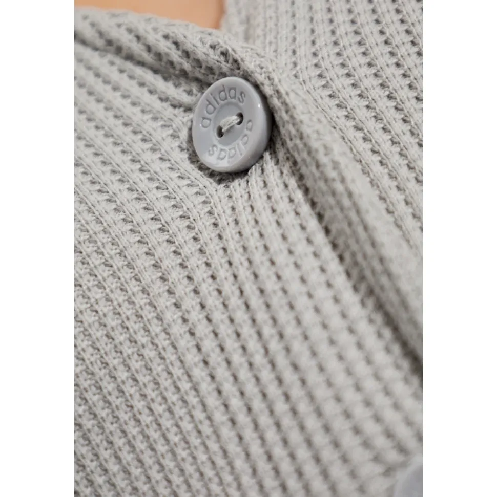 Button-Down Waffeloberteil