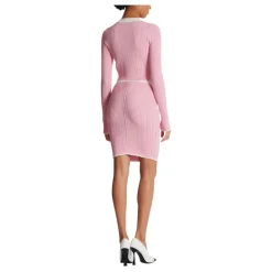 Buttoned Knit Skirt