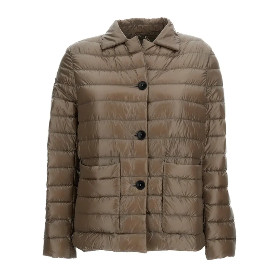 Button-Front Daunenjacke