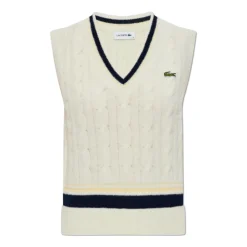 Cable Knit Wool Sweater Vest