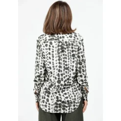 Camicia con fantasia in tessuto no iron