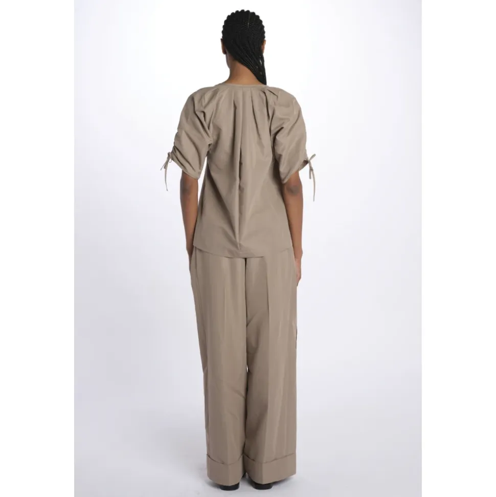 Camicia SHIRRED Puffärmel