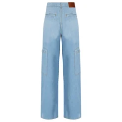 Cargo Jeans mit Reißverschlusstaschen