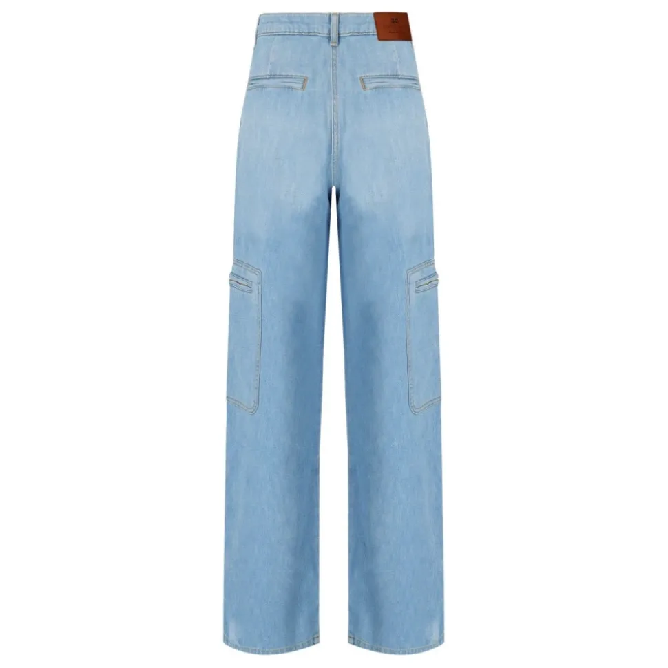 Cargo Jeans mit Reißverschlusstaschen