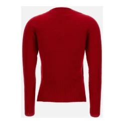 Cashmere-Pullover mit tiefem Ausschnitt