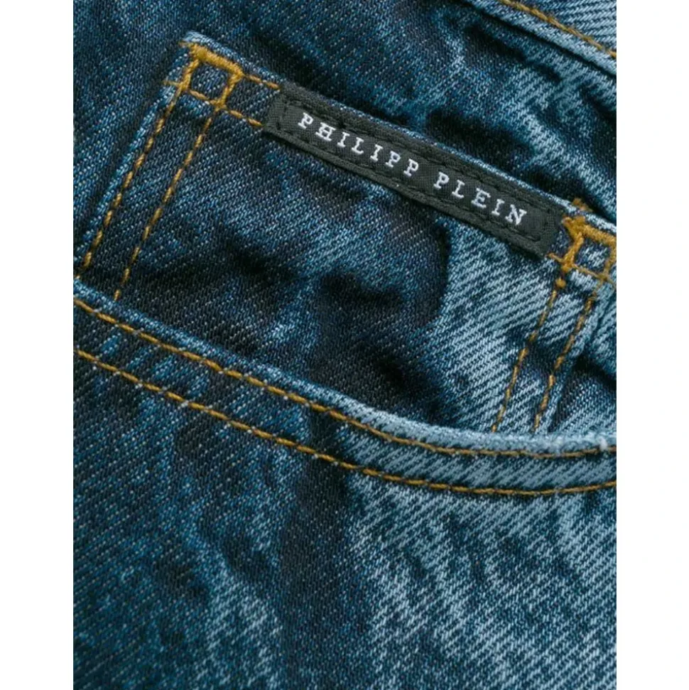 Casual Straight Blaue Jeans