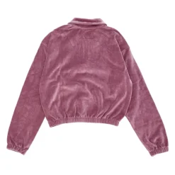 Chenille High Neck Sweatshirt Flieder