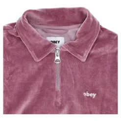 Chenille High Neck Sweatshirt Flieder