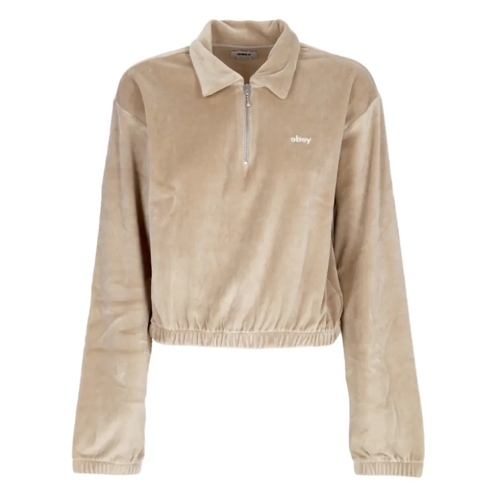 Chenille Sweatshirt Pullover Silbergrau